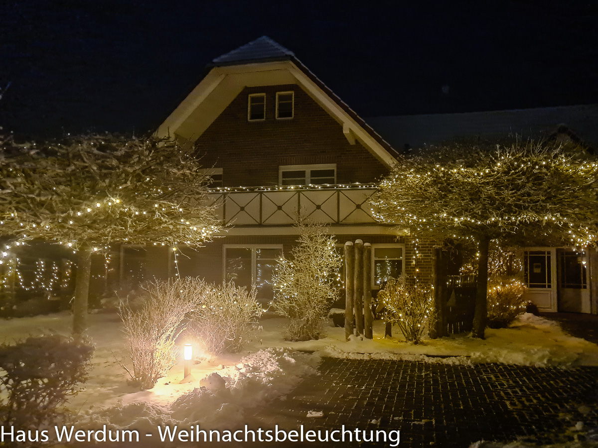 Haus Werdum - Weihnachtsbeleuchtung